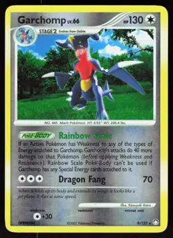 Garchomp 9/123 Holo Rare Mysterious Treasures Pokemon Reverse Holo LP - Image 1