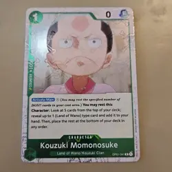 One Piece Jolly Roger Holo Kouzuki Momonosuke OP01-041/284 OP01 Romance Dawn NM - Image 1