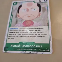 One Piece Jolly Roger Holo Kouzuki Momonosuke OP01-041/284 OP01 Romance Dawn NM - Image 2