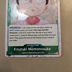One Piece Jolly Roger Holo Kouzuki Momonosuke OP01-041/284 OP01 Romance Dawn NM - Image 4