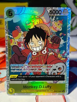 pre-errata Monkey.D.Luffy OP07-109 SR 500 Years in the Future One Piece TCG - Image 1