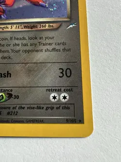 Dark Scizor Neo Destiny 1st Edition Holo Card 9/105 CLEAN RARE 2002 Pokemon - Image 4