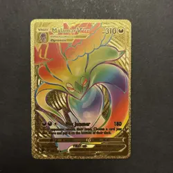 Malamar Vmax Rainbow Fan Art Gold Foil Pokemon Card - Image 1