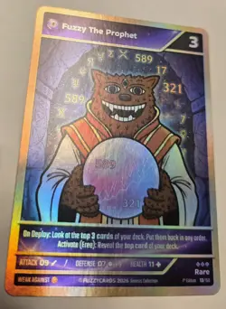 Fuzzycards Genesis Card Fuzzy The Prophet Rare Holo 1st Edition - Image 2
