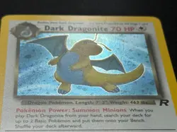 Pokemon Dark Dragonite Holo Team Rocket TCG Card 5/82 NM ~ ✴˚｡SWIRL˚｡✴ - Image 3