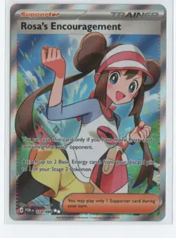 Rosa’s Encouragement 114/088 Full Art Perfect Order Pokemon TCG Supporter Card - Image 1