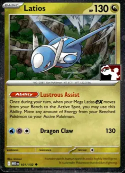 Latios - Holo Uncommon Prize Pack Series Cards 101/132 NM - Image 1