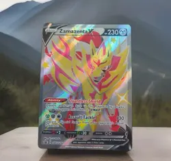 Pokemon TCG Zamazenta V Shiny SWSH293 Sword & Shield Black Star Promo Cards Holo - Image 1