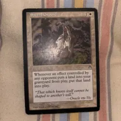 MTG Sacred Ground Stronghold Regular Rare Card - Image 1