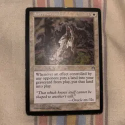 MTG Sacred Ground Stronghold Regular Rare Card - Image 1