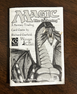 Original Magic: The Gathering Rulebook Revised Edition 1994 vintage MTG history - Image 1