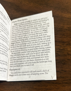 Original Magic: The Gathering Rulebook Revised Edition 1994 vintage MTG history - Image 2