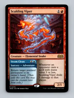 Scalding Viper Wilds of Eldraine Non-Foil MTG NM - Image 1