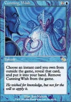 MTG Cunning Wish, Judgment, Moderately Played, English - Image 1
