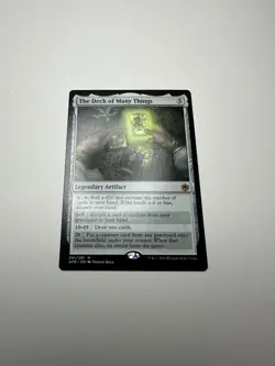 The Deck of Many Things Adventures in the Forgotten Realms NM MTG Rare Artifact - Image 1