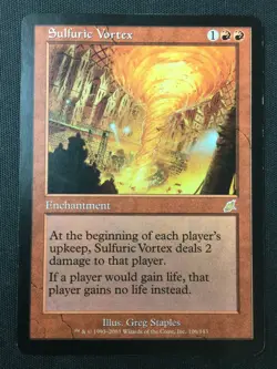 MTG Scourge #106 Sulfuric Vortex LP - Image 1
