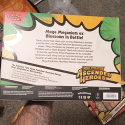 Pokemon TCG Mega Meganium ex Box Ascended Heroes Promo 4 Booster packs 2026 - Image 2