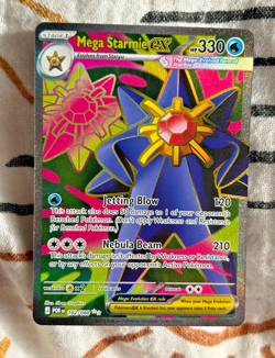 Mega Starmie ex Full Art Ultra Rare 102/088 Pokemon Card ME: Perfect Order - Image 1