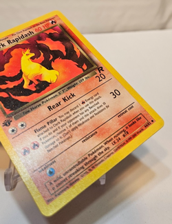 Dark Rapidash 44/82 Uncommon 1st Edition Team Rocket Pokemon 1900 - Image 5