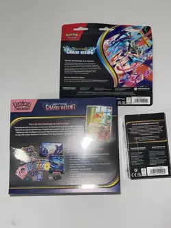 Pokemon TCG Chaos Rising ETB Booster Bundle 3 Pack Blister Lot Sealed - Image 2