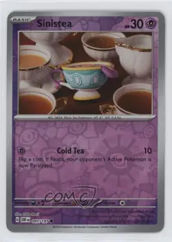 Sinistea Reverse Foil Pokemon Scarlet & Violet: Obsidian Flames OBF #097 - Image 1