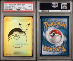 2021 POKEMON SWSH BLACK STAR PROMO #146 FA/POKE BALL PSA 9 - Image 3