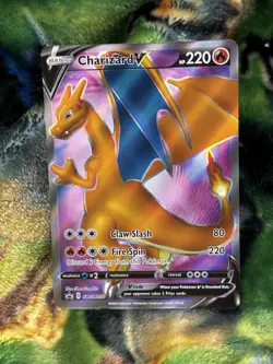 2020 Pokemon Charizard V Full Art SWSH050 NM Champions Path - Image 1