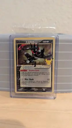 Pokemon Greninja Celebrations Gold Star Promo Sealed Holo SWSH144 NM - Image 1