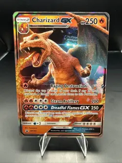 Pokemon Charizard GX SM195 - Sun & Moon Black Star Promo Holo - Image 1