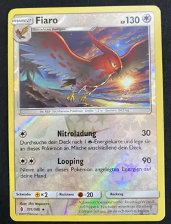 POKEMON - [REVERSE HOLO RARE] Fiaro Stunde der Wachter 111/145, Deutsch, NM - Image 1