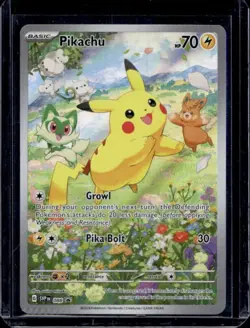 Pikachu SVP088 Paldea Adventure Chest Black Star Promo Pokemon SMALL CRIMP ERROR - Image 1