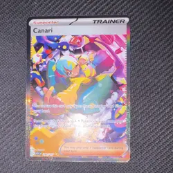 Pokemon Canari Trainer Supporter 291/217 ASCEN Full Art Holo Rare - Image 1