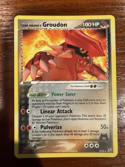 Pokemon TCG Team Magma's Groudon NM/M Team Magma vs Team Aqua 9/95 non holo 🔥 - Image 1