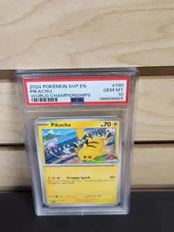 Pokemon World Championship Pikachu #190 Graded PSA 10 - Image 2
