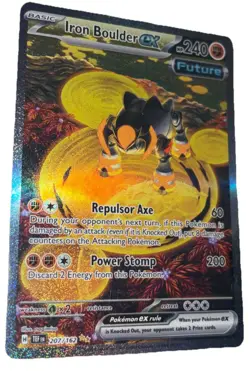 Pokemon Temporal Forces Iron Boulder Ex Special Illustration 207/162 - Image 1