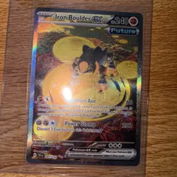 Pokemon Temporal Forces Iron Boulder Ex Special Illustration 207/162 - Image 3