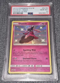 Pokemon - Diancie - PSA 10 - 2019 Hidden Fates - Shiny - ENG - Graded Slab - Image 1