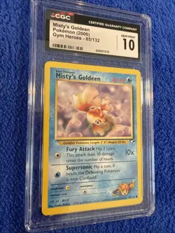 (POP 30) Pokemon CGC 10 GEM MINT Misty's Goldeen Gym Heroes 1st Edition 85/132 - Image 2