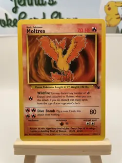 Moltres - 27/62 - Fossil - Pokemon TCG - NM - Image 1