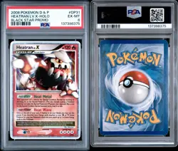 2009 POKEMON BW BLACK STAR PROMO HEATRAN LV X #DP31 PSA 6 EX #137398375 🔥 Rare - Image 3