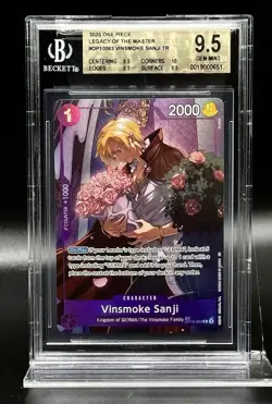 2025 ONE PIECE LEGACY OF THE MASTER #OP10-063 VINSMOKE SANJI TR (TREASURE RARE) - Image 1