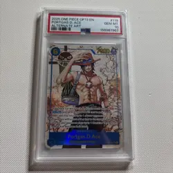 2025 ONE PIECE OP13 119 CARRYING ON HIS WILL PORTGAS D ACE SEC ALT ART PSA 10 - Image 1
