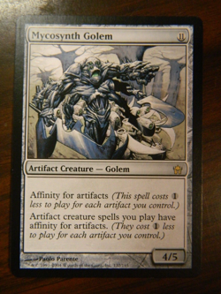 MTG Fifth Dawn Mycosynth Golem Excellent - NM Condition - Image 1