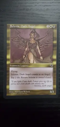 MTG Magic The Gathering SELENIA, DARK ANGEL Tempest 1997 - Unplayed - Image 1