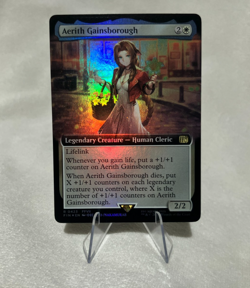 Aerith Gainsborough EXTENDED ART FOIL MTG FIN Final Fantasy #423 - Image 1