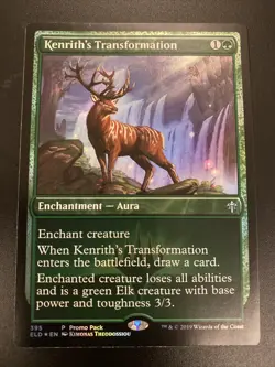 MTG FOIL Kenrith’s Transformation Promo Pack #395 Throne Of Eldraine NM English - Image 1