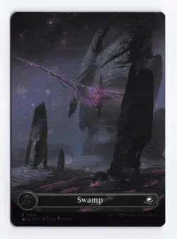 Swamp (Borderless) (Galaxy Foil) 0369 (L) MTG Edge of Eternities (EOE) (b) - Image 1