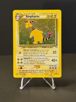 Rare Holographic Pokemon Neo Genesis Set Ampharos 1/111 (Unlimited, English) - Image 1
