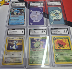 Nintendo Pokemon TCG Base Set Team Rocket Gyarados Espeon 6-Card Lot Holo Japan… - Image 1