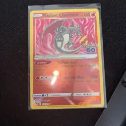 Radiant Charizard Pokemon GO Holo Card 011/078 English 2022 - Image 1